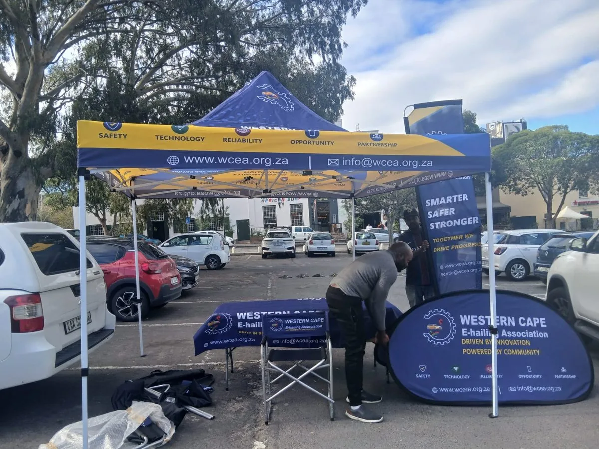 Branded event gazebo and banners by Just Art Creative Warehouse Cape Town
